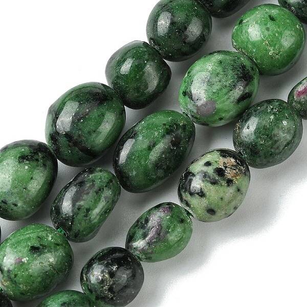 Natural Ruby in Zoisite Beads Strands