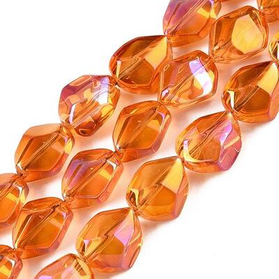 Electroplate Glass Beads Strands