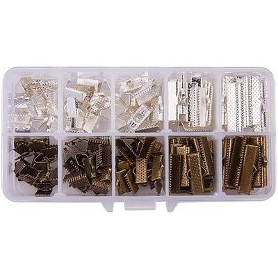 Iron Ribbon Crimp Ends Clamps
