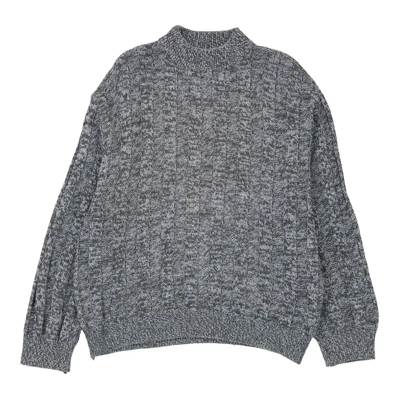 1980's Made in Italy Nicol'S Jumper - XL Grey Wool Blend