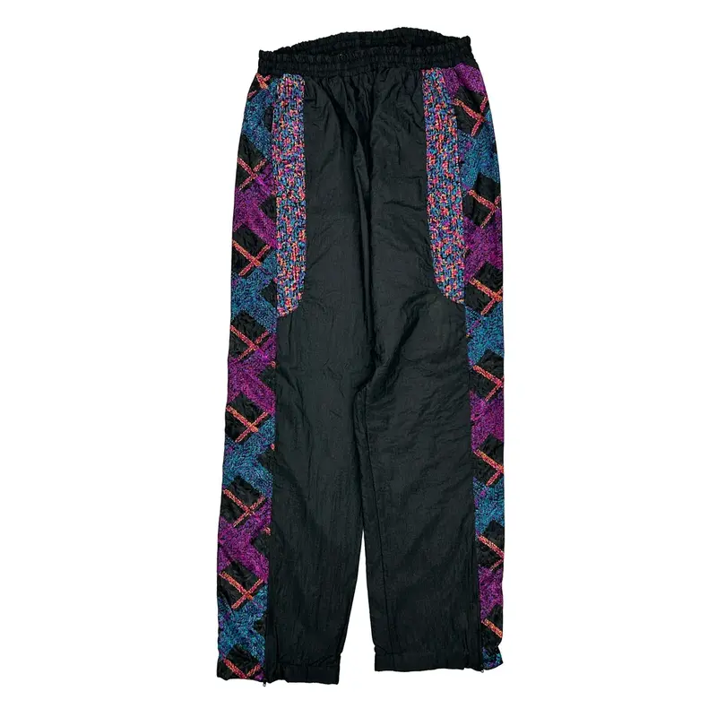 Unbranded Tracksuit - Medium Black Nylon