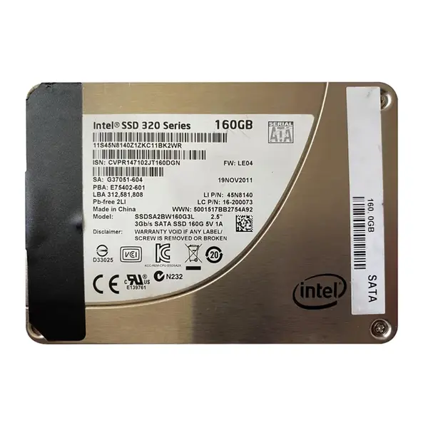 45N8140 IBM 160GB Multi-Level Cell SATA 3Gb/s 2.5-Inch Solid State Drive