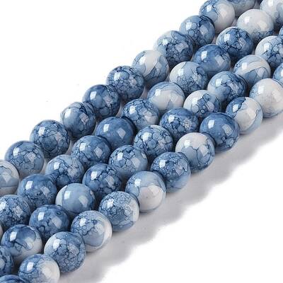 Baking Paint Glass Bead Strands