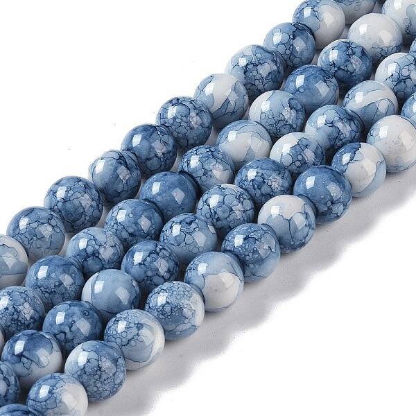 Baking Paint Glass Bead Strands