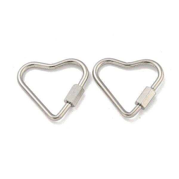 Non-Tarnish 304 Stainless Steel Screw Carabiner Lock Charms