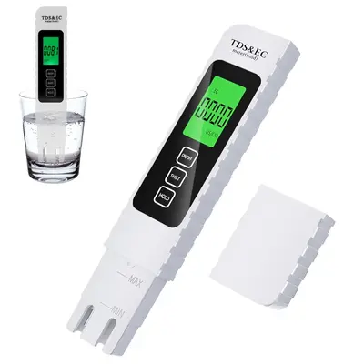 New 4-in-1 TDS Water Quality Tester, Temperature EC Meter with Case, Ideal ppm Meter for Drinking Water, Aquariums and More M...