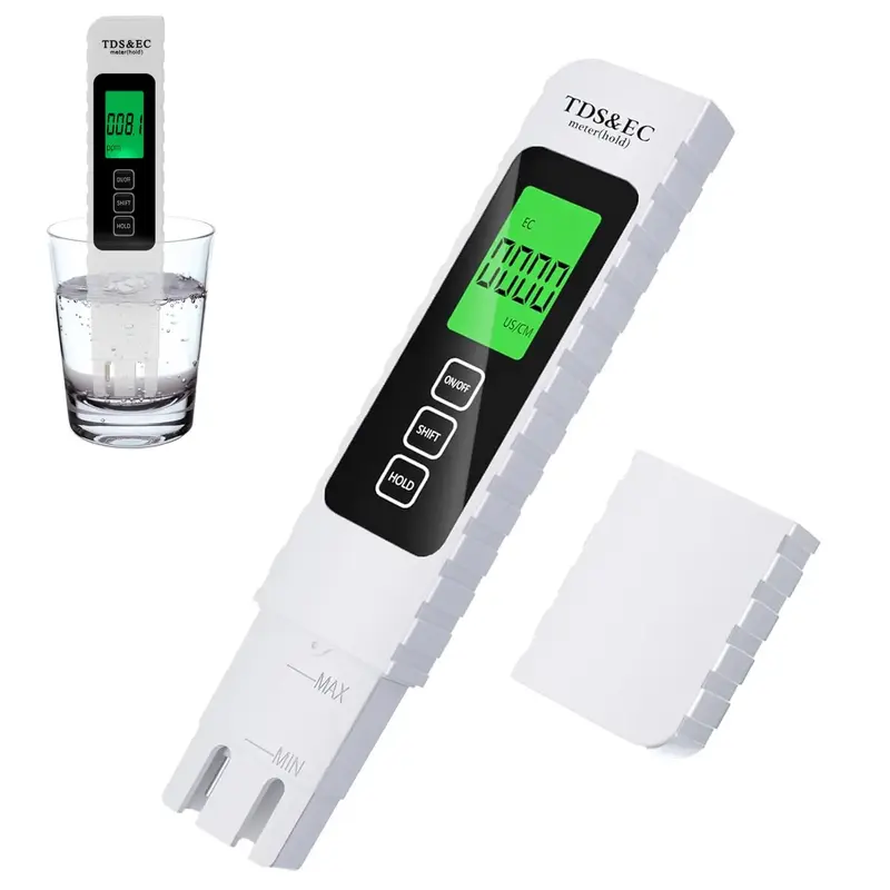 New 4-in-1 TDS Water Quality Tester, Temperature EC Meter with Case, Ideal ppm Meter for Drinking Water, Aquariums and More M...