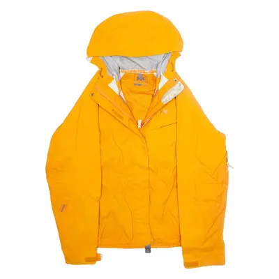 HELLY HANSEN Womens Rain Jacket Orange Hooded M