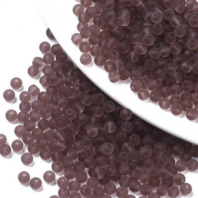 Frosted Colours Glass Beads
