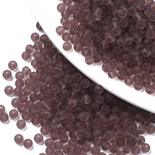 Frosted Colours Glass Beads