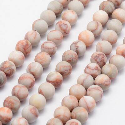 Natural Red Netstone Beads Strands