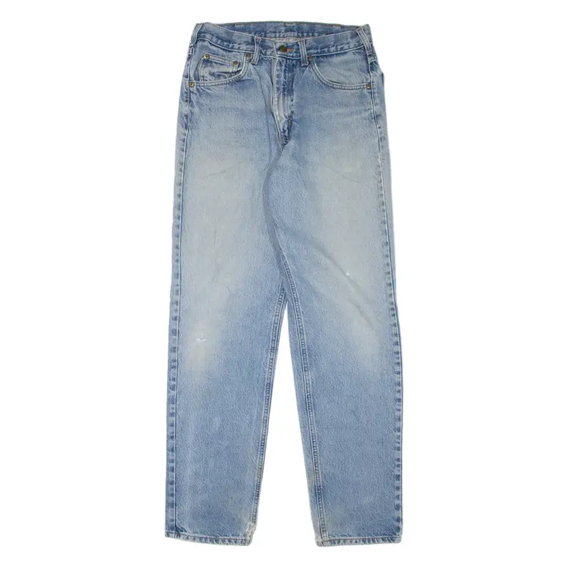 CARHARTT Workwear Mens Jeans Blue Relaxed Tapered Stone Wash W32 L34