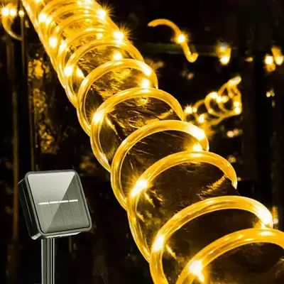 Solar Powered LED Outdoor Light, 1 Count LED Outdoor Solar String Light, Garden Fairy Light For Party Yard Tree Fence Gate