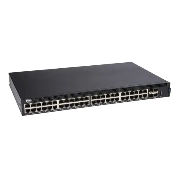 210-ADPN Dell X-Series X1052 48 x 10/100/1000Base-T RJ-45 and 4 x 10GbE SFP+ Ports Layer 2 Managed Gigabit Ethernet Switch