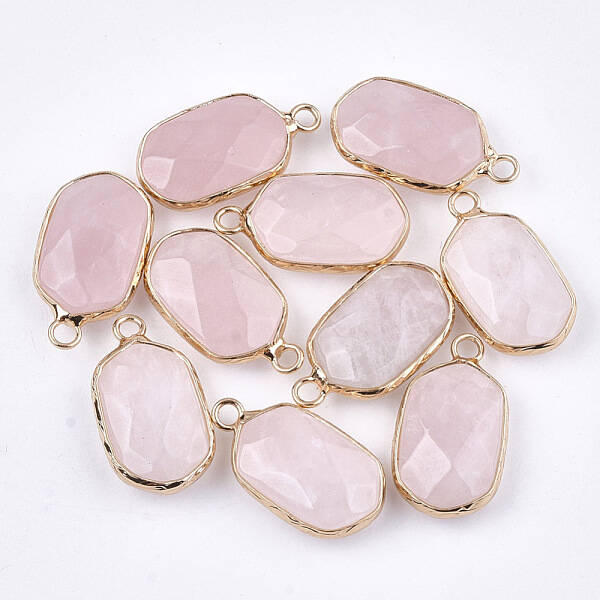 Natural Rose Quartz Pendants