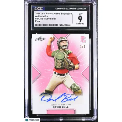 David Bell CGC 2021 Perfect Game Showcase #BA DB1 Pink 1/3 Baseball 9