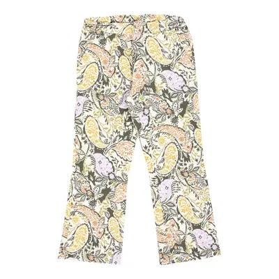 Bunf & Co. Flared Trousers - 30W UK 10 Multicoloured Cotton Blend