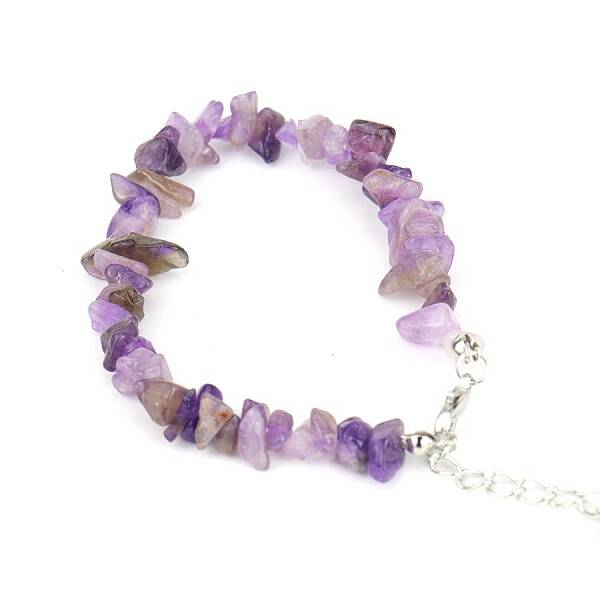 Natural Amethyst Bead Bracelets