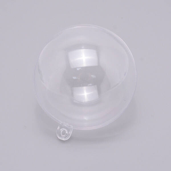 Openable Transparent Plastic Ball Pendant Decoration