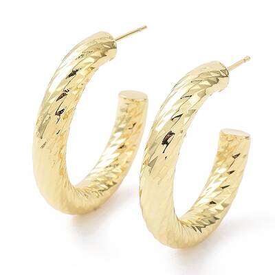 Rack Plating Brass Round Stud Earrings