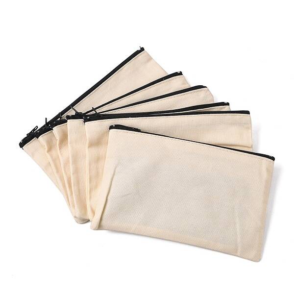 Blank DIY Craft Bag Canvas Pencil Pouch
