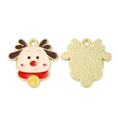 Christmas Alloy Enamel Pendants