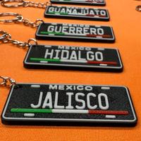 Llaveros de Estados de Mexico Mini Placa en 3D Llavero Personalizado Todos los Estados Disponibles o a Pedido Keychain States...