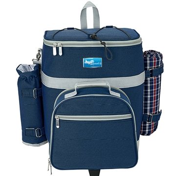 3 Custom Haywood 4 Person Trolley Picnic Bag - Insulated & ...