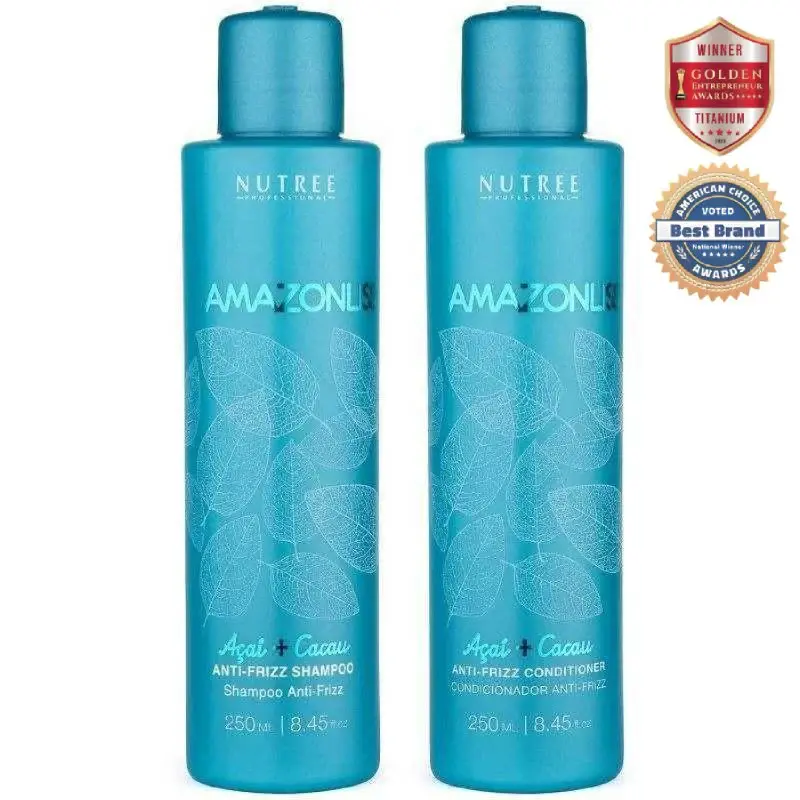Amazonliss Anti Frizz Shampoo and Conditioner Set 8.45 fl.oz