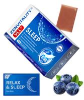 VLL Melatonin Fast-Melt Sleep Oral Strips – 5mg Melatonin Sleep Support | With L-Tryptophan, B6, B5, GABA | Sugar-Free | Bl...