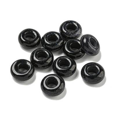 Synthetic Blue Goldstone Beads