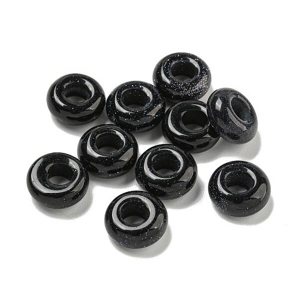 Synthetic Blue Goldstone Beads