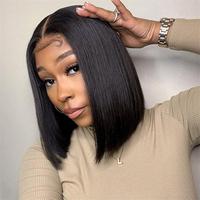 5x5 Wear and Go Glueless Wigs Human Hair Pre Plucked Pre Cut Lace Closure Bob Wig Human Hair Straight Human Hair Bob Wigs for...