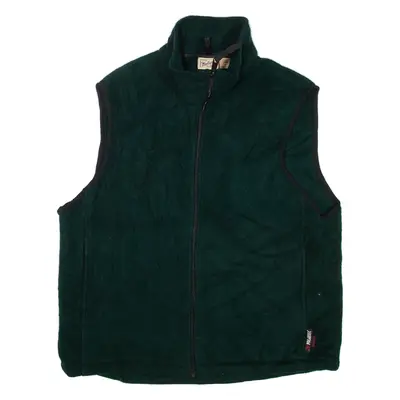 WOOLRICH Mens Fleece Gilet Green M