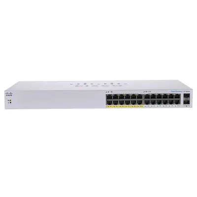 Cisco CBS110-24PP-NA | Business 110 Series CBS110-24PP 10 x Ports 10/100/1000Base-T + 12 x Ports PoE 10/100/1000Base-T + 2 x ...