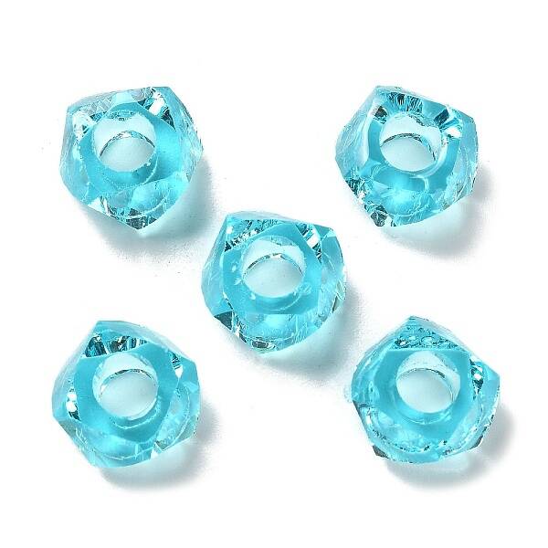 Transparent Resin European Beads