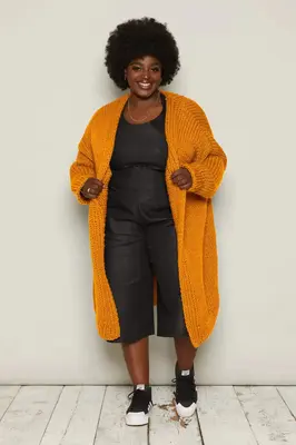 Lena Cardigan (Pumpkin) | size: XS to S
