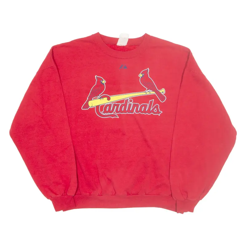 ARIZONA CARDINALS Mens Sweatshirt Red Crew Neck 90s USA XL