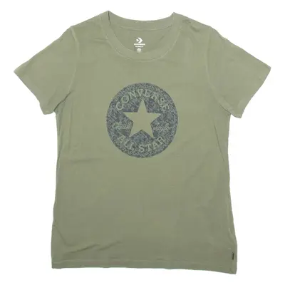 CONVERSE Womens T-Shirt Green M