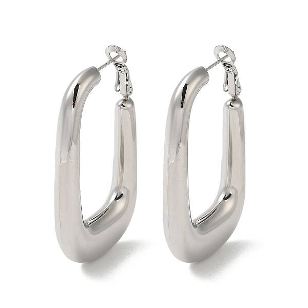Non-Tarnish 304 Stainless Steel Hoop Earrings for Women