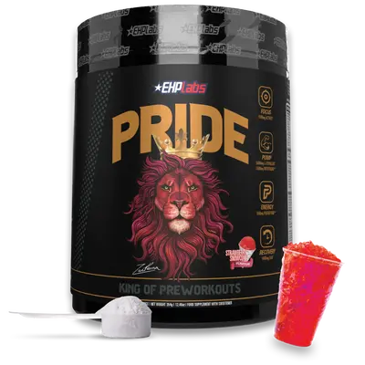 EHPlabs Pride Pre Workout Supplement - Strawberry Snowcone - Caffeine Endurance Healthcare Fitness Dietary Edible Optimum, pr...