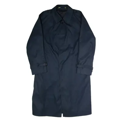DICK Mens Trench Coat Blue Twill M