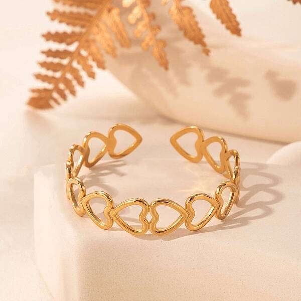 304 Stainless Steel Cuff Bangles for Women