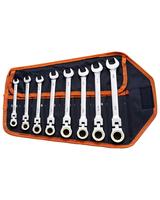 VEVOR Flex-Head Ratcheting Wrench Set 8 PCS SAE 5/16\
