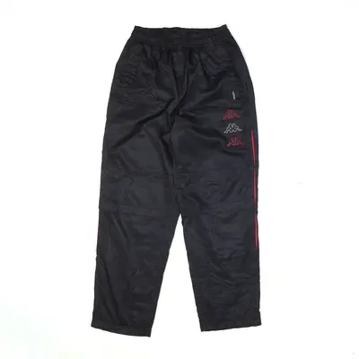 KAPPA Track Pants Black Straight Mens S W24 L26