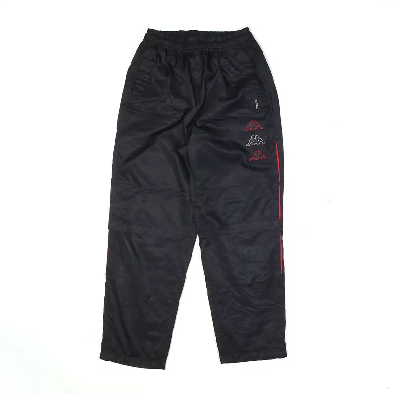 KAPPA Track Pants Black Straight Mens S W24 L26