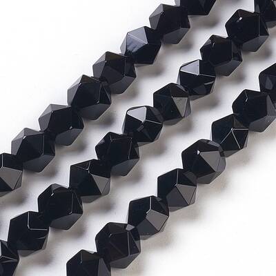 Natural Black Onyx Beads Strands