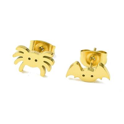 Cute Little Animal Theme 304 Stainless Steel Stud Earrings