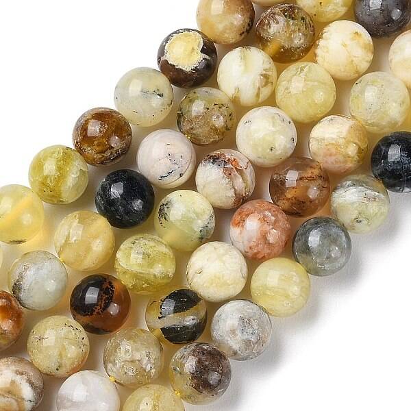 Natural Yellow Opal Beads Strands