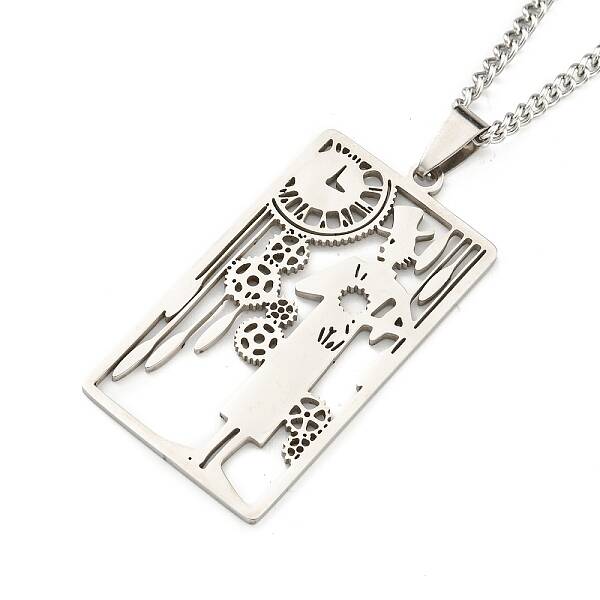 Non-Tarnish 304 Stainless Steel Pendant Necklaces